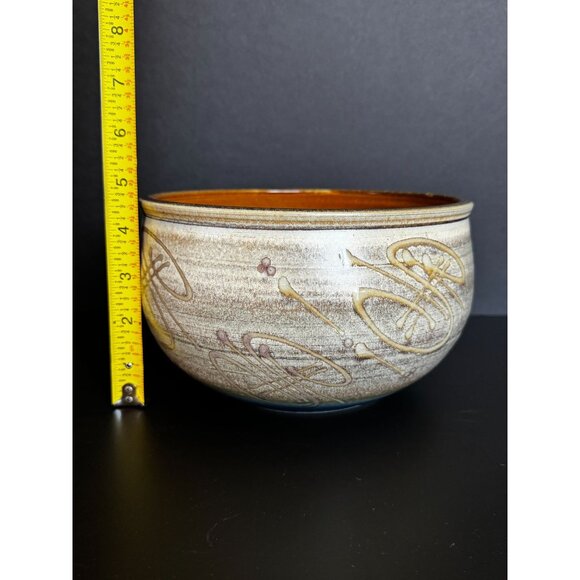 Signed James Brooke Pottery Bowl Rustic Cottage - Picture 8 of 8